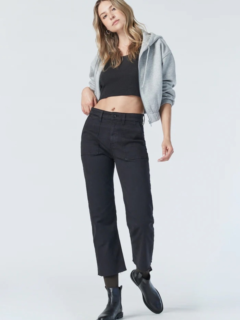 Mavi Women’s Shelia Jeans Black High-rise Straight Jeans